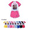4997 Kinder Mädchen POP Rumi Zoey Mira Print T-Shirt Shorts Sport Trainingsanzug Kleidung Set