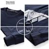 Qipilang Men's Wolf Print Long Sleeve Sweatshirt
