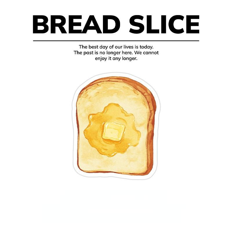 

30 шт. Мультфільм Sticky Notes Kawaii Bread Toast Кава Блокноти Наклейка Подарунки студентам Канцтовари Шкільні канцелярські товари