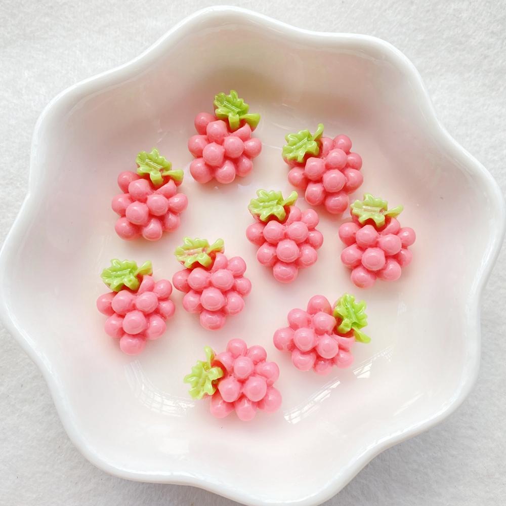 20PCS Vibrant Resin Cute fruit grapes With for Scrapbooking, Wedding Decor & DIY Jewelry Making Accessories