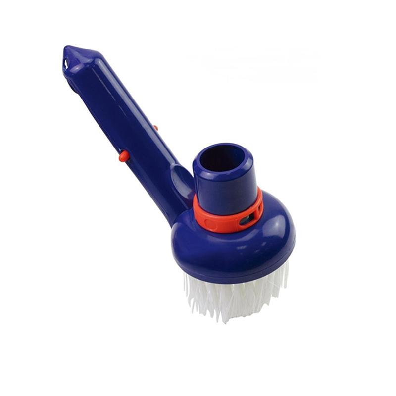 A84E-Corner Vacuum Brush With Adjustable Ring, Connects To 1 1/2Inch Hoses And 1 1/4Inch Telescopic Poles, For Swimming Pools