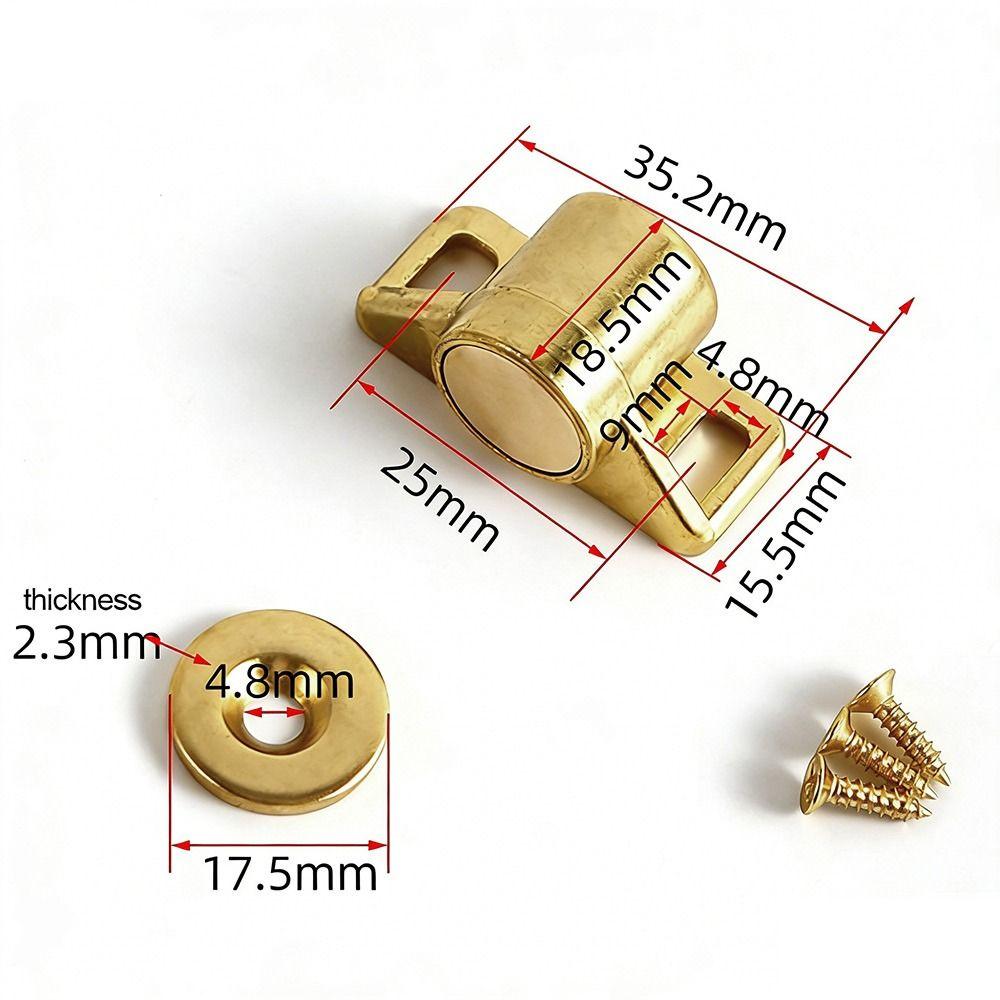 Useful Metal Magnet Cabinet Door Catch Magnetic Punch-free Drawer Latch Hardware Cupboard Closers Home Wardrobe Doors