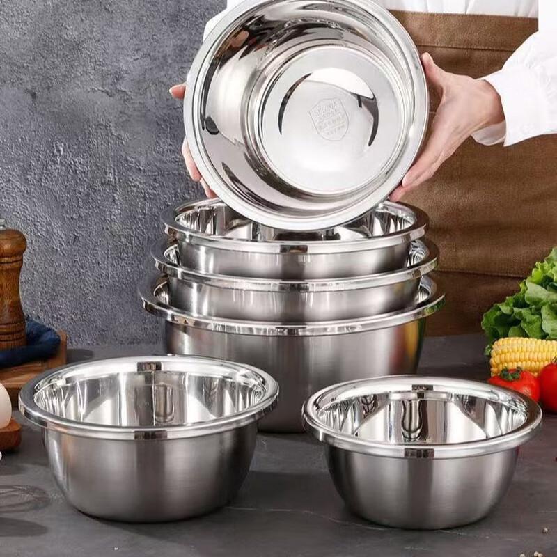 Abay Multipurpose 304 Stainless Steel Round Basin