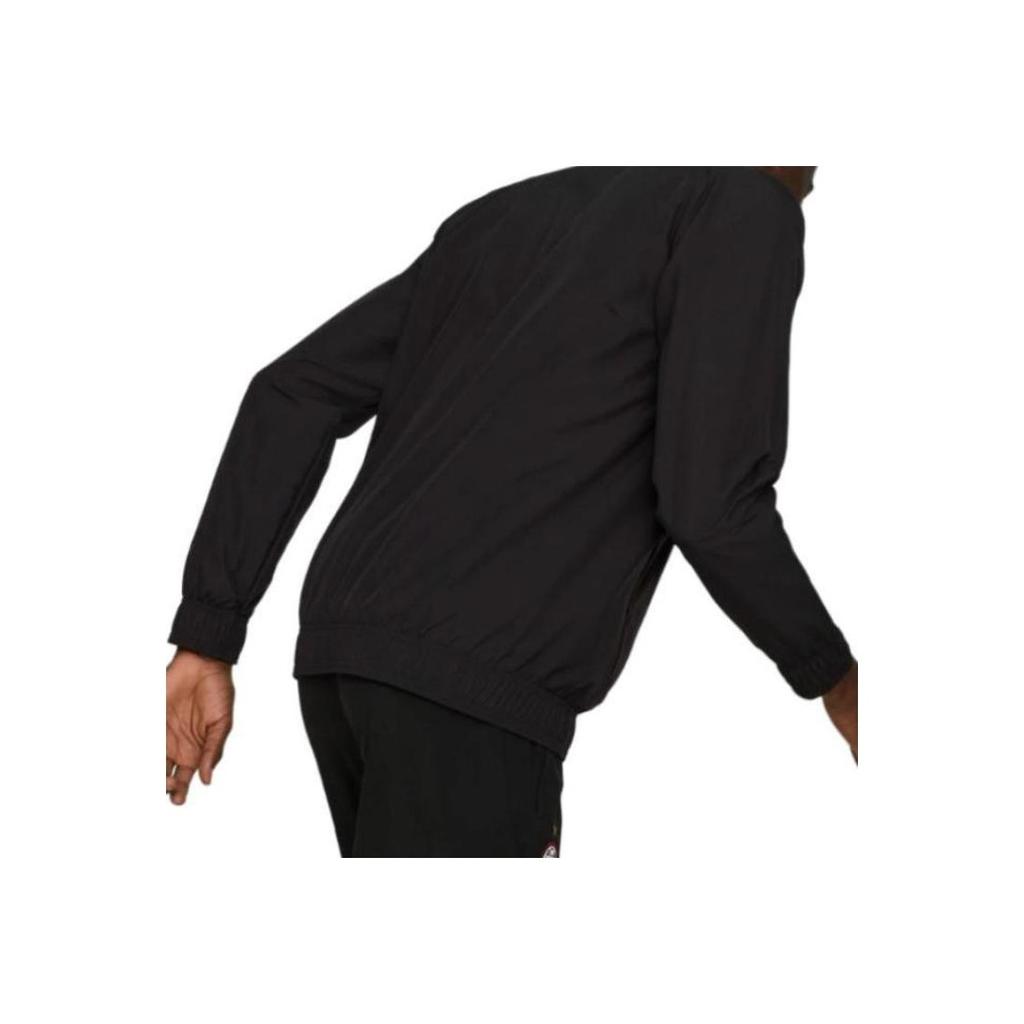 Puma Colorblock Logo Print Zip Jacket Men Outerwear Black 769276-01