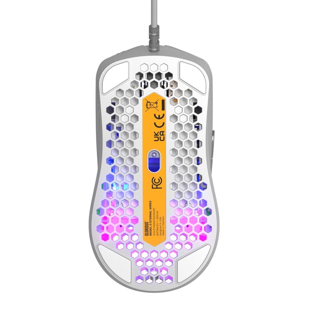 Glorious Model O Eternal Kabelgebunden Weiß Leicht Kabelgebundene Gaming-Maus MS0760 GLO-OE-W-WHT