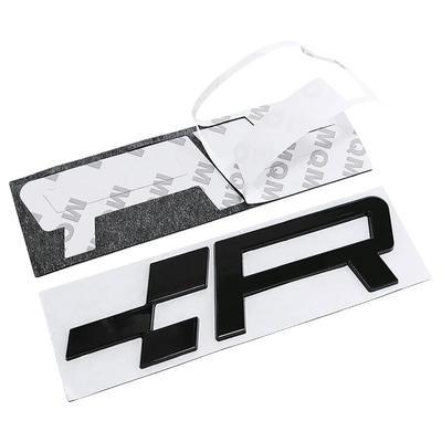 1 Pieza Metal SR R Logo Emblema Lateral Carrocería Coche Insignia Trasera Maletero Pegatina Para Scirocco Beetle Golf Passat Jetta Touareg Tiguan Polo T4 Bora