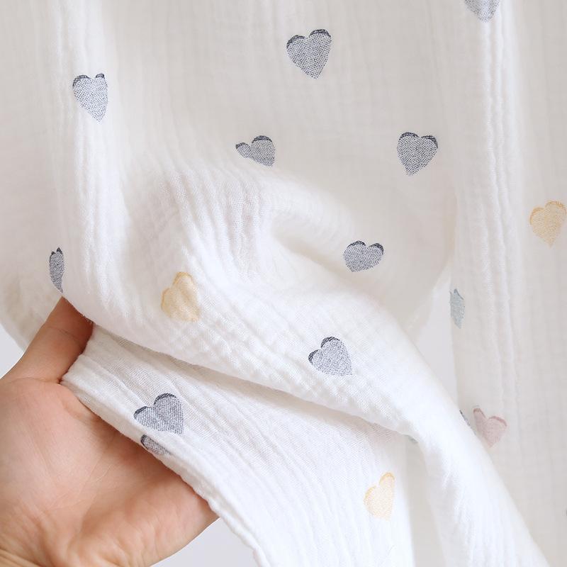 New Summer Women's Pajama Set 100% Cotton Crepe Short Sleeves+Shorts+Pants Three Piece Casual Ladies Homewear Sleepwear