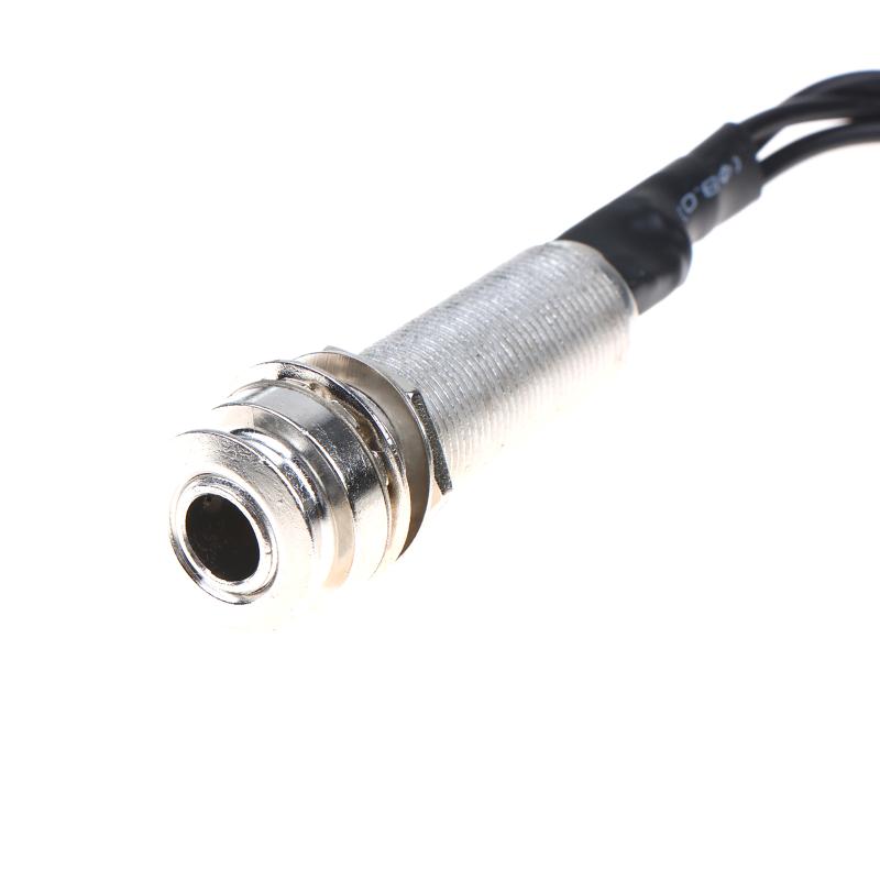 Metal Pickup Piezo Contact Microphone Transducer Prewired Amplifier Microphone Pickups With End Pin Jack For Mandolin Guitar