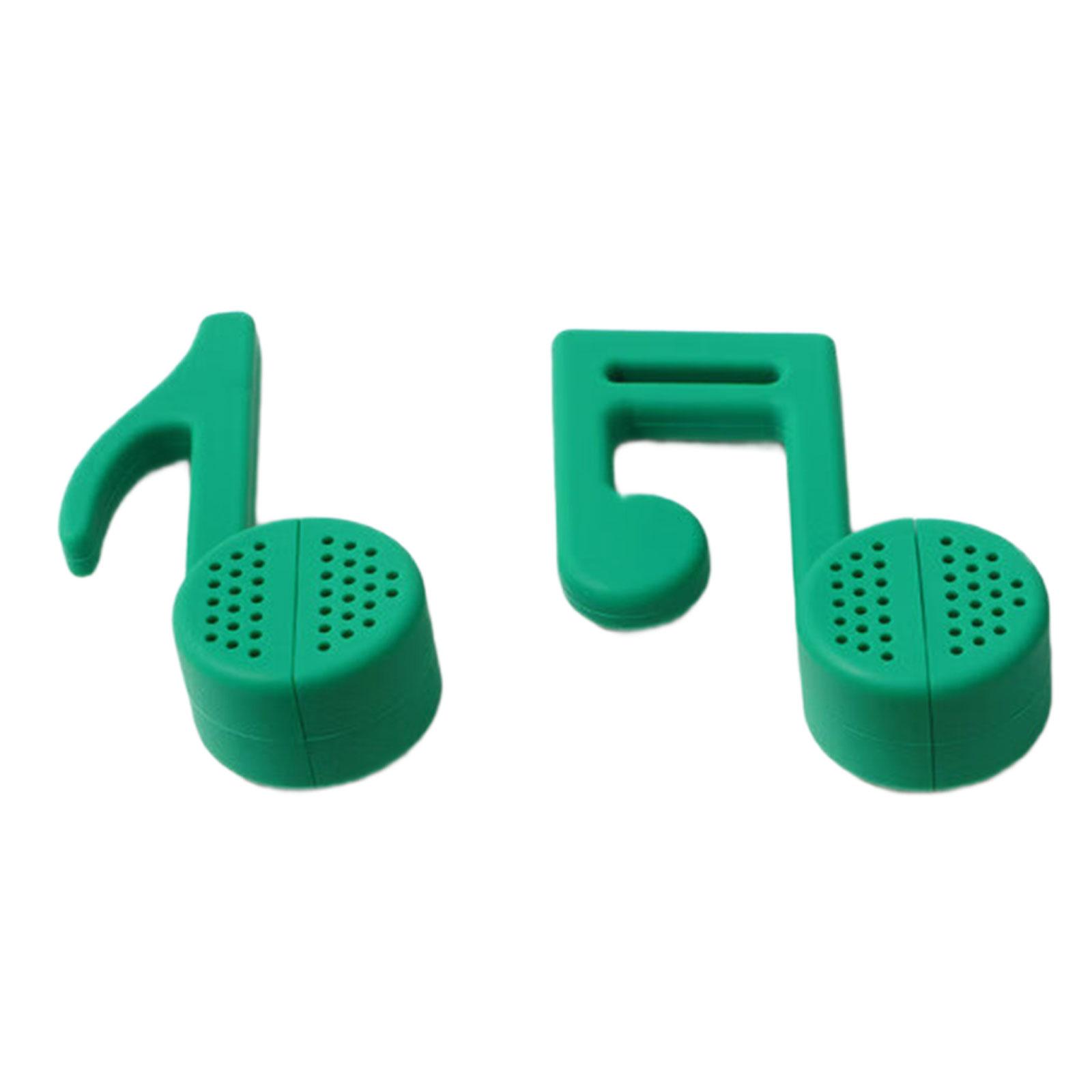 

Силиконовый заварник для чая в форме музыкальной ноты, пищевой фильтр для рассыпного чая и трав, можно мыть в посудомоечной машине, уникальный подарок зелёный