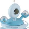 Blue 4-Layer Cat Ball Tower Toy with Feather & Catnip for Exercise