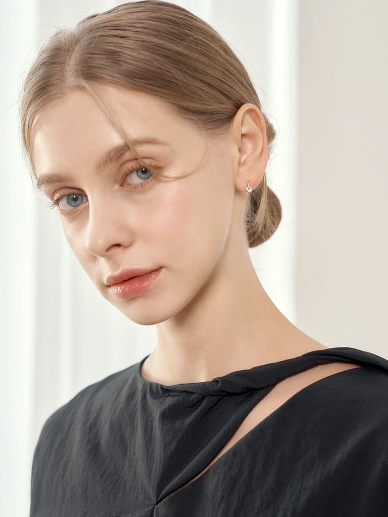 14K Fine Cubic Zirconia Earrings GI14EE386