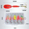 5 Stück Metalllöffel Spinner Angelköder mit Tackle-Box Angelwobbler Hartköder für Hecht Lachs Meeresangeln