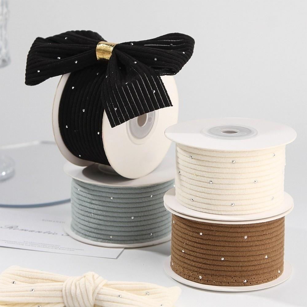 Handmade Crafts Cothing Materials DIY Gifts Packaging Ribbon New Sliver Dots Corduroy Ribbons