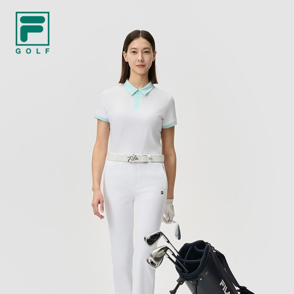 New FILA Golf Series Polo Shirt Women's Jade White A11W525144FWT