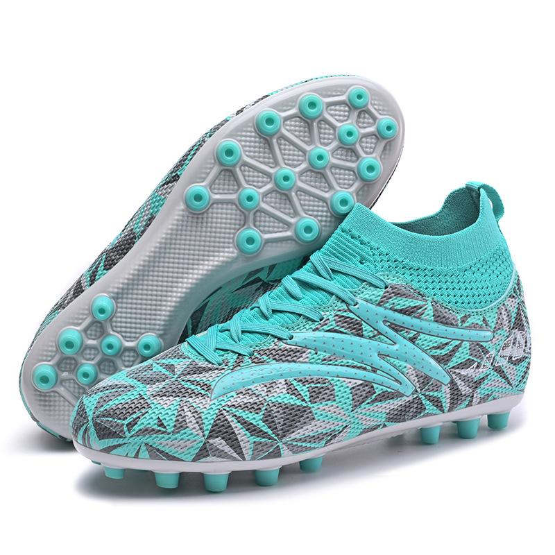 New adult high-top football shoes men's and women's long and short nails AG children's TF broken nails MG student training shoes