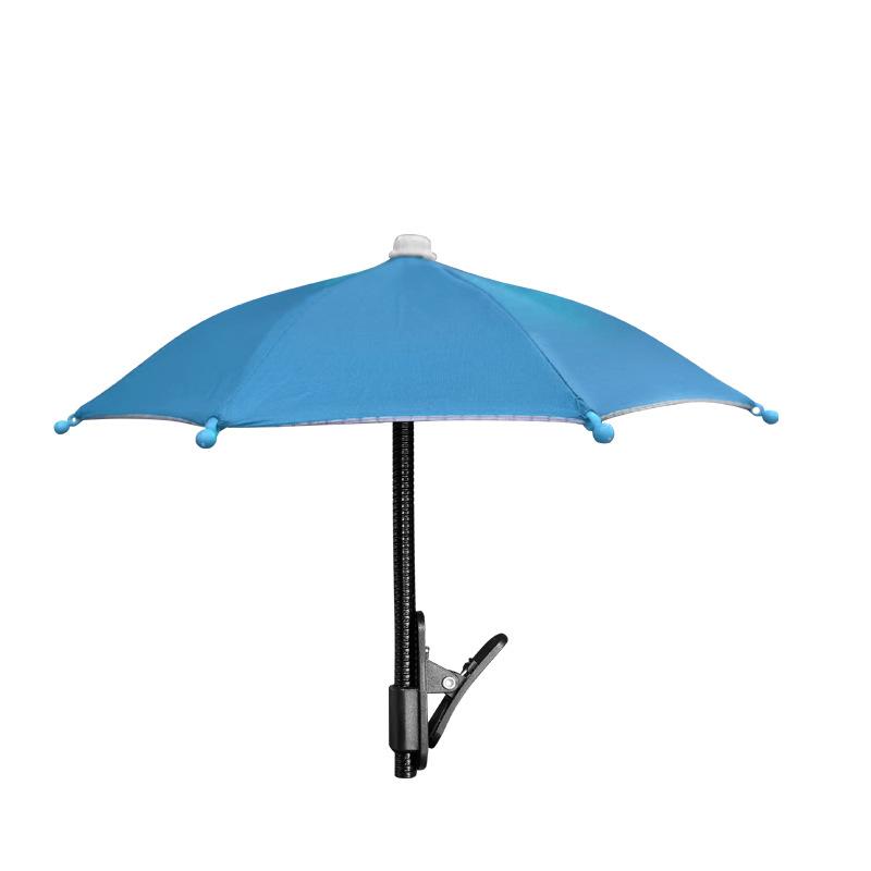 1Pc Metal Hose Can Bending Cell Phone Umbrella Holder With Clip For Sun Shade Cell Phone Sun Protection Shelter From Rain