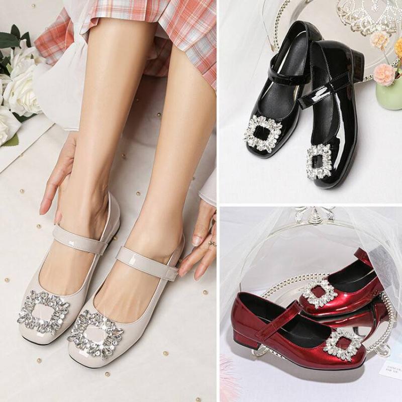 New girls' princess shoes non-slip soft-soled leather shoes medium and older children's shoes girls' student shoes wear children's single shoes in al