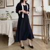 Shop Women S Color Matching Point SleeveleSS One Piece Cardigan Set Ll wSet 5152 Navy