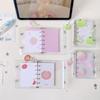 Fruit Print Binder Journal Clear Loose Leaf Planner Kawaii M5 Binder Notebook  Stationery Gift