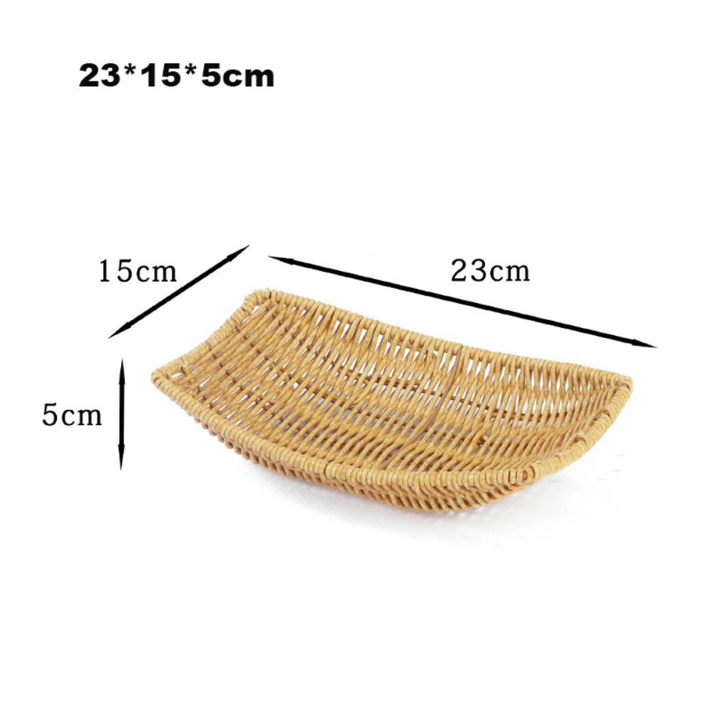 Multipurpose Imitation Rattan Fruit Plate  Wedding Candy Flower Storage