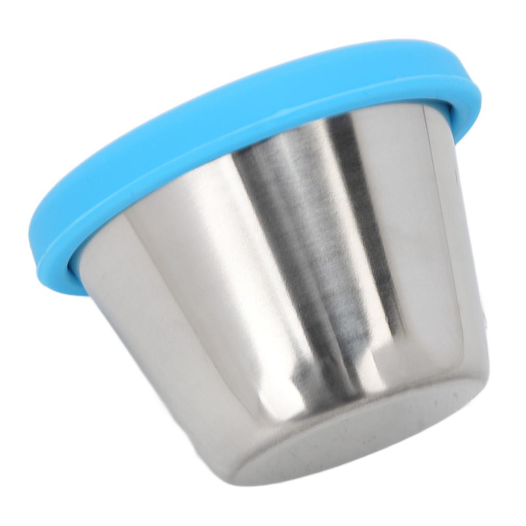 Small Stainless Steel Container Leakage Proof Dishwasher Safe Portable Dressing Cup with Lid for Essential Oil 70ml
