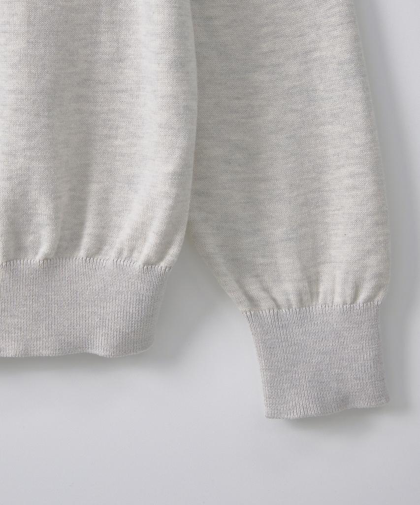 ASP Essential Cotton Crew Neck Knit Oat Milk