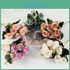 Silk Rose Flower Bouquet Wedding Centerpiece Decorative Floral For Home And Studio