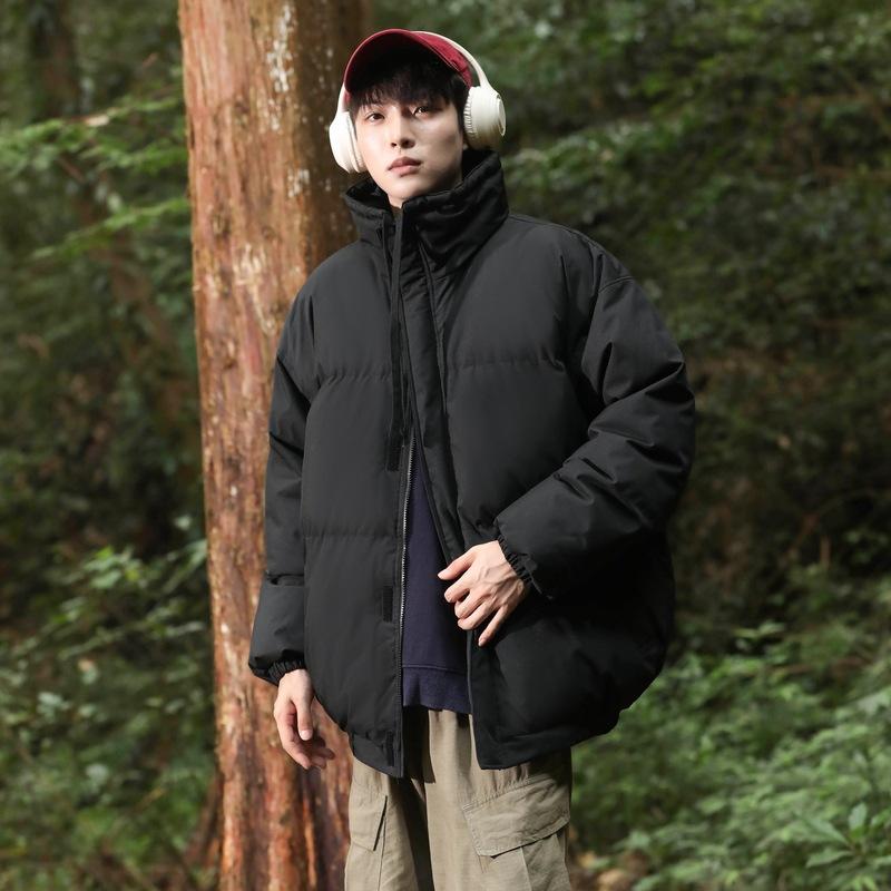 Stand-up Collar Padded Clothes Are The Same for Men and Women. Winter Down Padded Jackets Are Loose and Thickened Padded Clothes. Couples