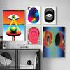 Abstract All Seeing Eye Psychedelic Surreal Landscape Evil Eye Spiritual Poster Third Eye Chakra Female Wall Art Canvas Painting
