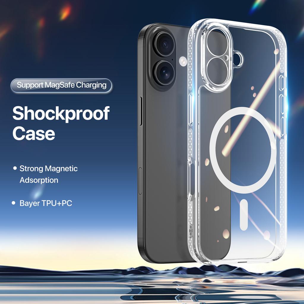 For iPhone 17 Back Cover DUX DUCIS Clin Series Clear Phone Case Compatible with MagSafe