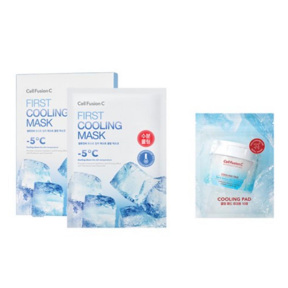 [CELL FUSION C] First Cooling Mask 5P + Cooling Pad 10P