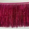 10M Long 15cm Wide Sequin Tassel Fringe Lace Edge for Stage Performance Wear Sewing Decoration