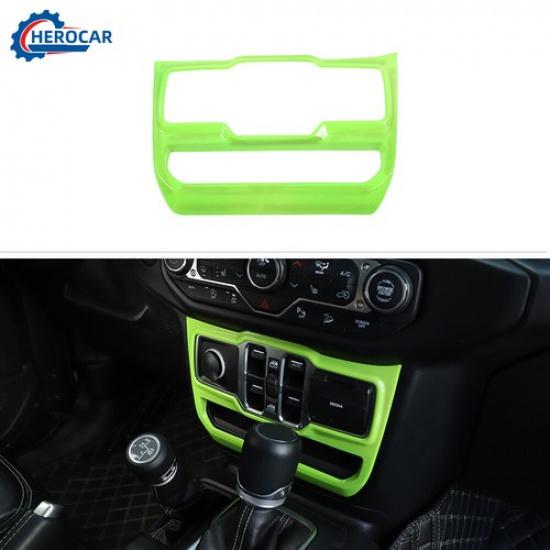Dashboard Window Control Panel Cover Trim For Jeep Wrangler JL& JT 2018+Green