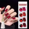 1pc 10ml Red Cat Eye Gel Magnetic Sparkling Glitter Gel Nail Polish Semi Permanent UV Gel For Women No Include Magnetic Stick