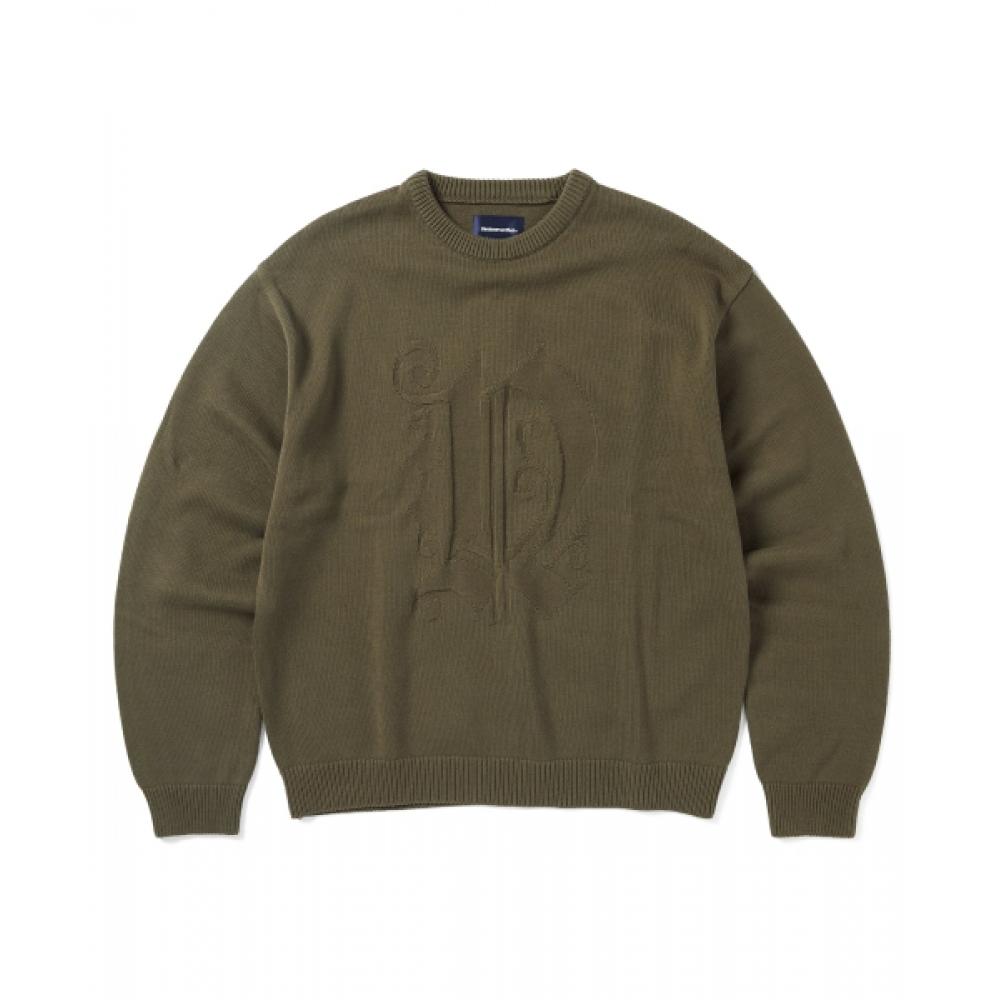 ThisisNeverthat FortuNa N Logo Sweater Olive S