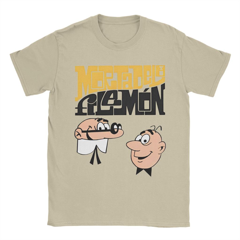 Mort & Phil Mortadelo y Filemón Merch Unisex T-Shirts Baumwoll-T-Shirt Neuankömmling T-Shirt Kleidung