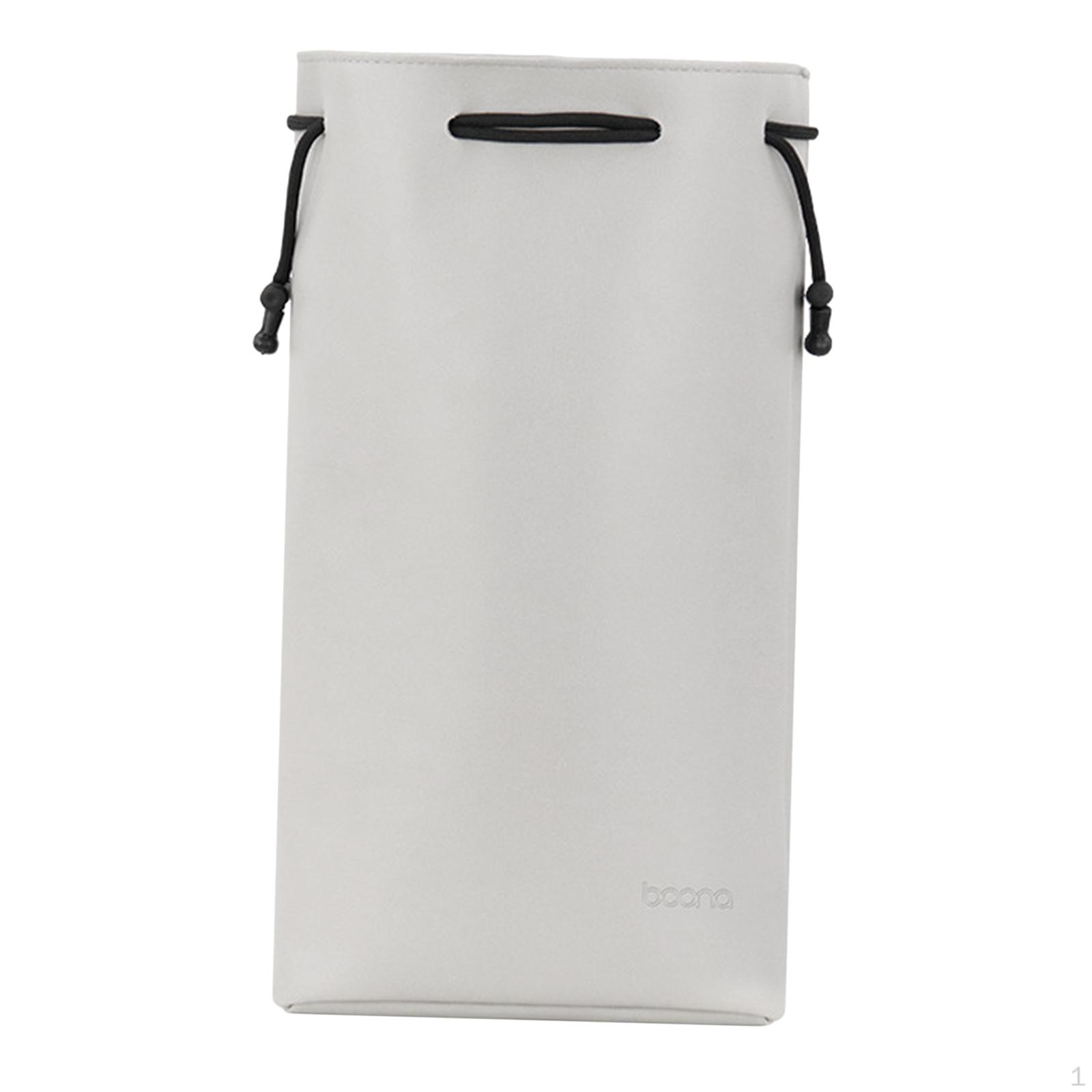 

Dustproof PU Travel Storage Box Compact Carrier for Brush Makeup Fits Any Hair Accessory Home, сірий колір