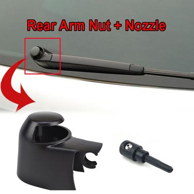 2 Teile/satz Heckscheibe Wischer Arm Kappe Mutter Waschmaschine Abdeckung Jet Düse Kit Für Skoda Roomster Fabia Combi Yeti Für VW Passat B6 B7
