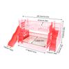 1Set Dollhouse Mini Princess Bunk Bed Featuring Slide Simulation Furniture Model Toy Accessories Dolls House Bedroom Decoration