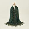 Ethnic Style Cashew Embroidered Polyester Long Towel Versatile Fashion High Quality Women's Travel Shawl