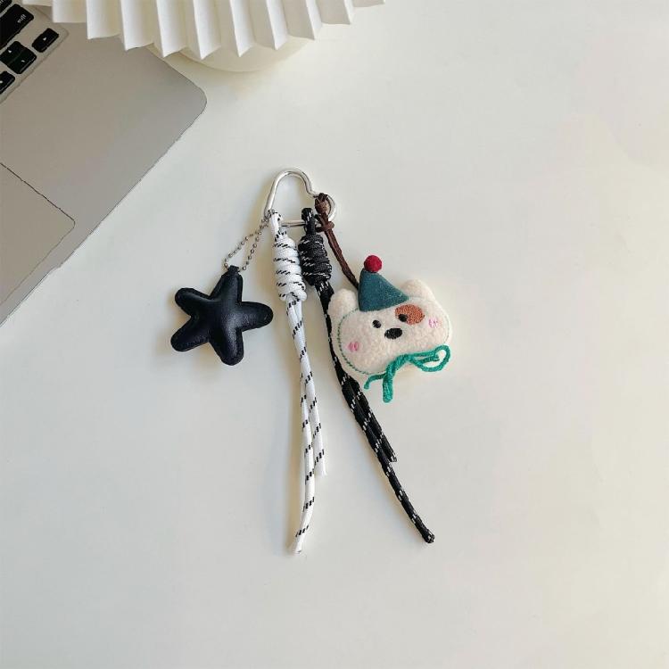 Delightful Plush Bear Bag Charm Cartoon Keychains For Women and Girls Stylish Bag Pendant Cute Car Accessories Decors
