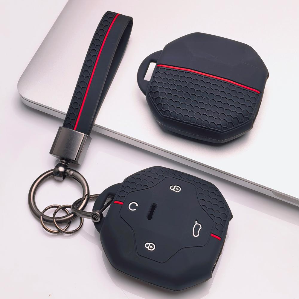 Portachiavi Copri Telecomando per Jetour Shanhai T2 L9 T3 Traveler Dashing Superficie Antigraffio Struttura Antiurto Texture Morbida al Tatto Design Facile da Installare