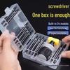 German Semi-Automatic Ratchet Screwdriver Set: Labor-Saving Phillips & Slotted Telescopic Tool