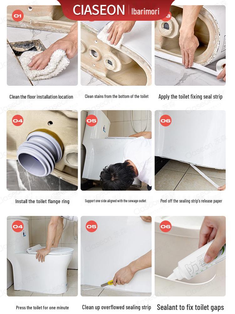 Thickened Anti-Odor Toilet Seal Ring - Universal Waterproof Flange Accessory