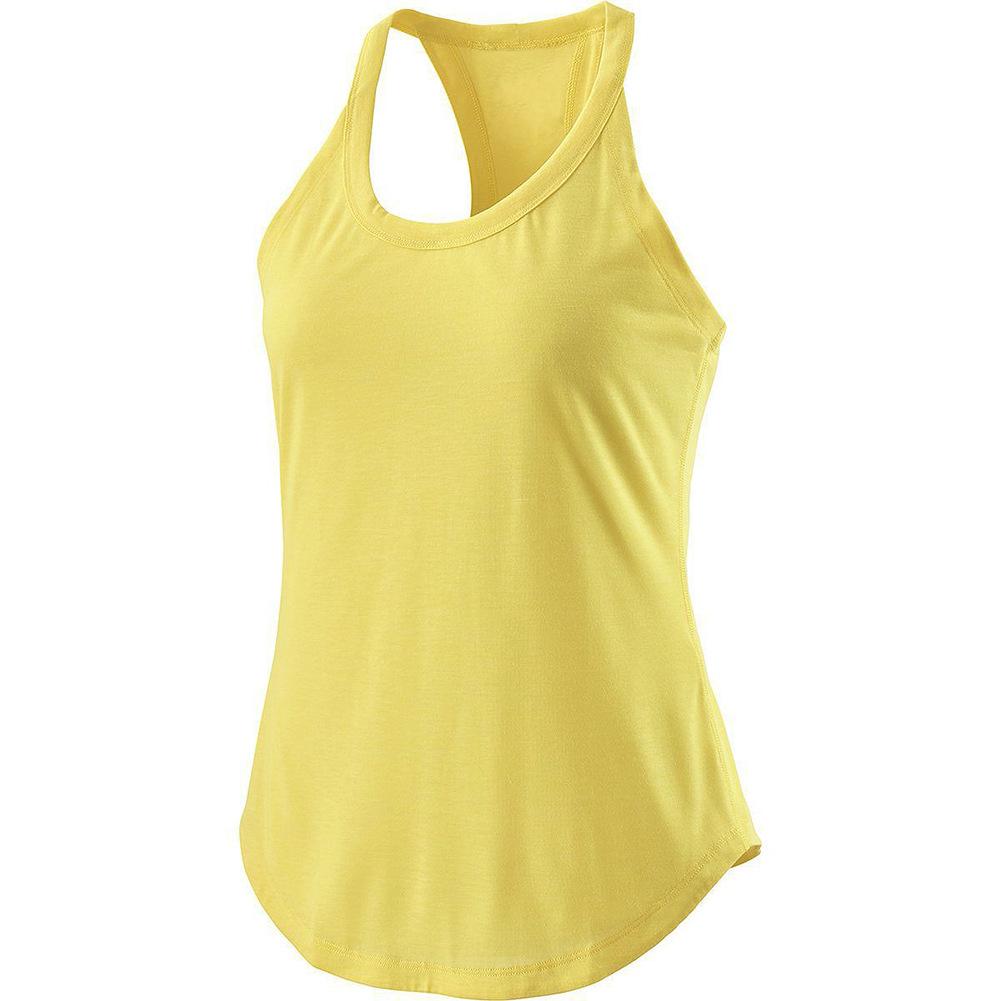 2023 Neues Träger-Racerback-Damen-Tanktop mit gefalteter Rückseite für Sommer-Outwear-Yoga-Sport-Tanktop