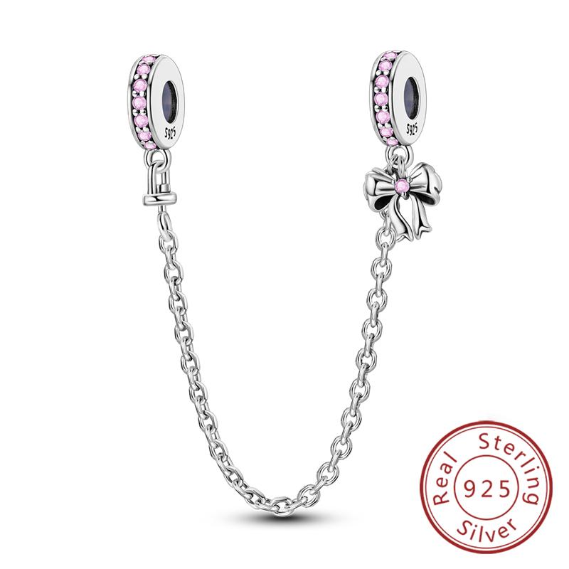 Fit Original Copper Charms Beads Bow Perfume Bottle Pink Charms For Women Fine Diy Birthday Jewelry Gifts