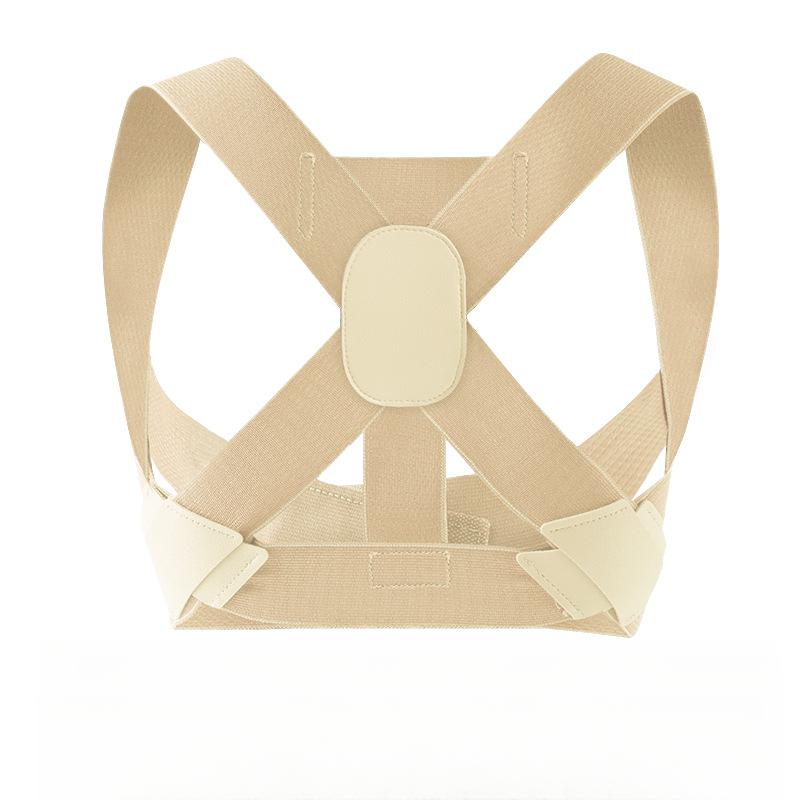 

Корректор осанки регулируемый для коррекции осанки тела, невидимый бандаж для поддержки верхней части спины, выпрямитель плеч для мужчин и женщин M бежевый