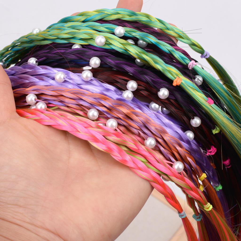 BIANHUAN Kinder Tanzkostüm Haarverlängerungen, Haargummis, Haarverzierungen, Haaraccessoires, Mädchen Hip Hop, Abschlussfeier, Halloween, Cosplay, Tanz,