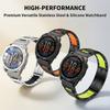 22/26mm Stainless Steel Silicone Band for Garmin Fenix 8 47/51mm 7 7X Pro 6 6X QuickFit Bands for Epix Gen2 Marq Bracelet Strap