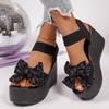 Plus-size Platform Casual Sandals - New Women's Thick-soled Peep-toe Shoes